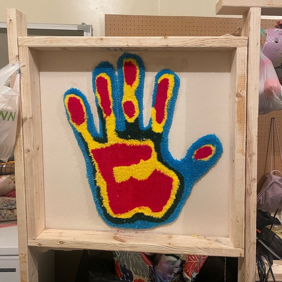 Custom Made Thermal Hand Print Rug - Picture 4 of 10